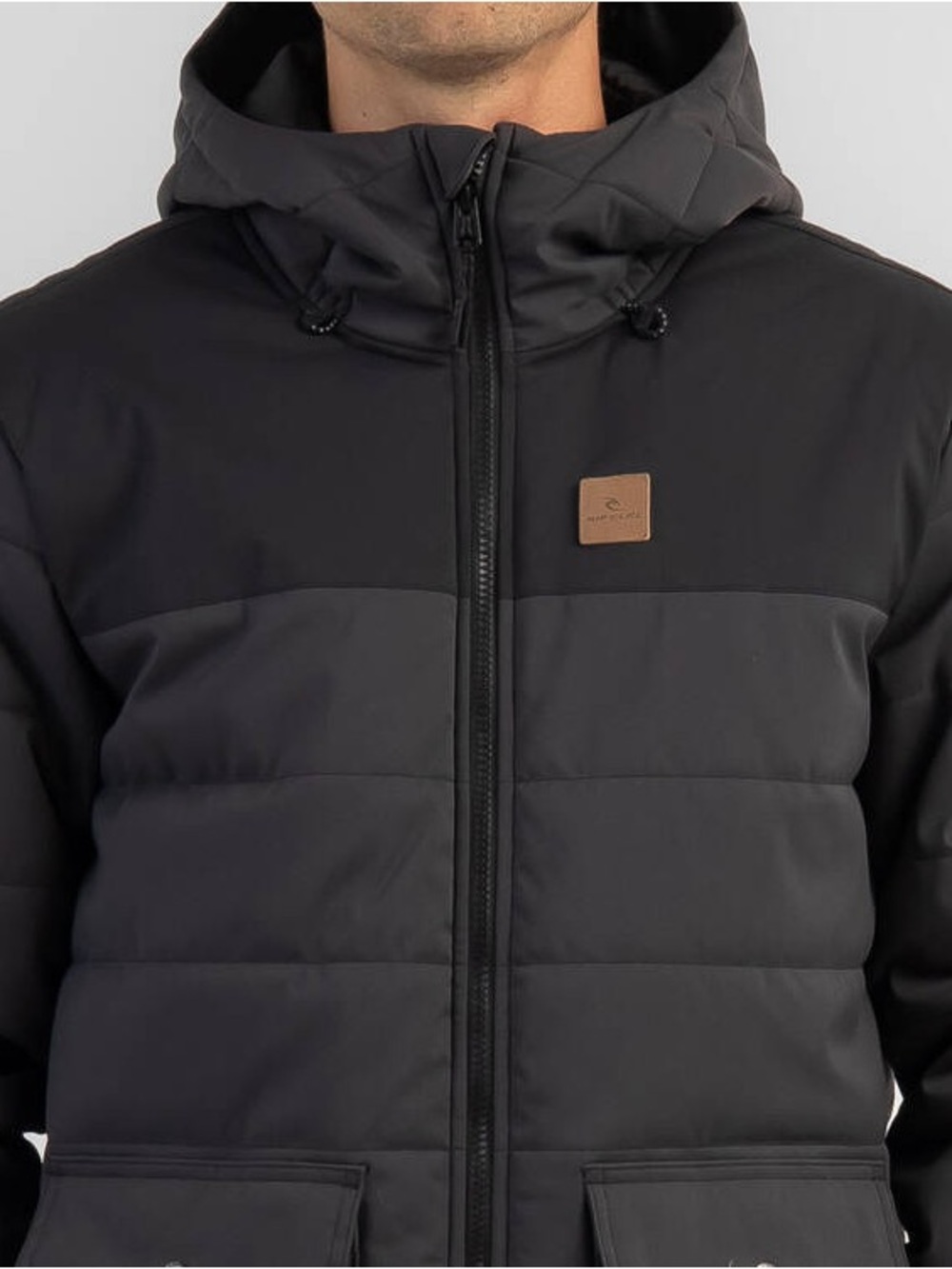 Rip Curl Anti-Series Puffer Jacket - Size L/14 - Black - Like New